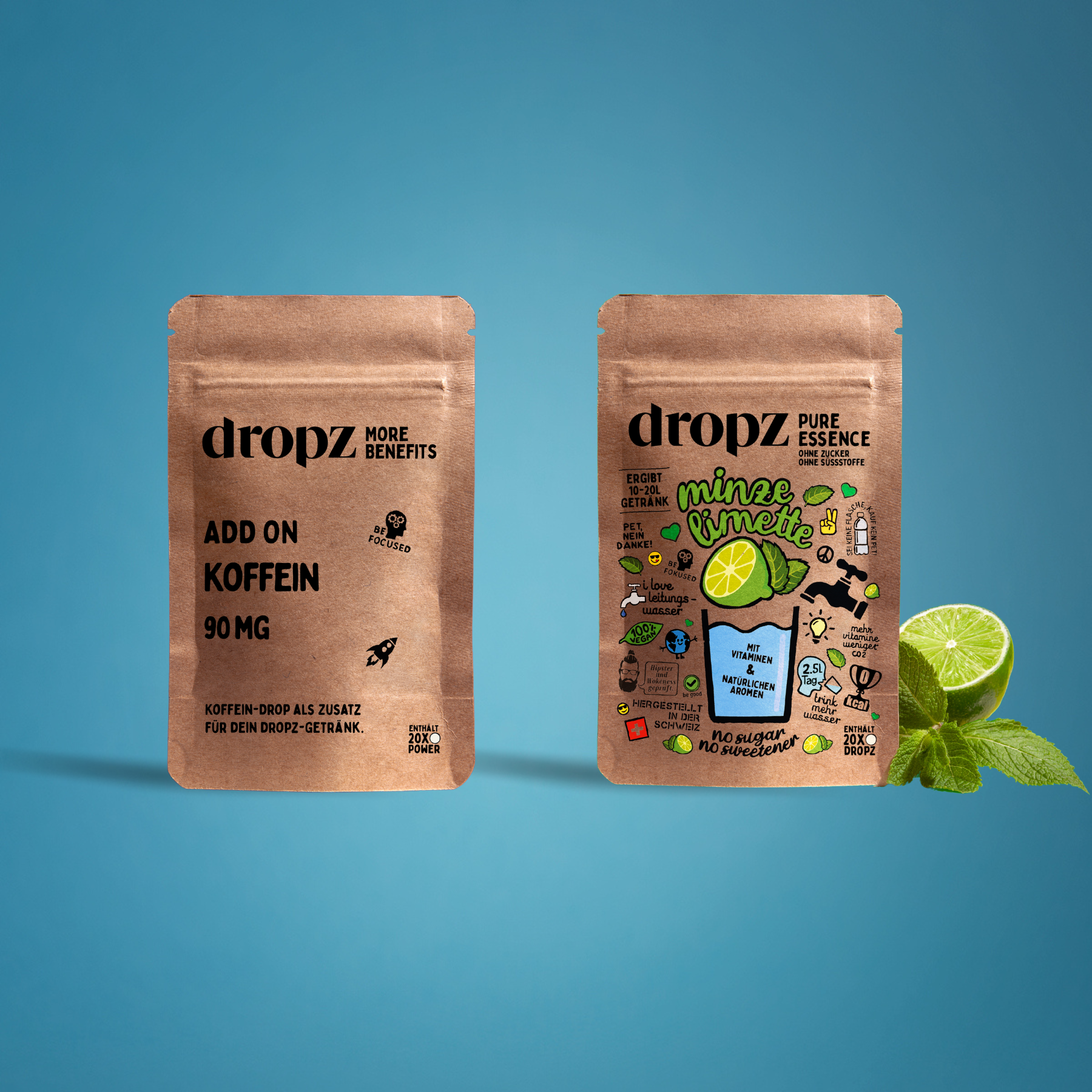 Pacchetto caffeina + menta e lime