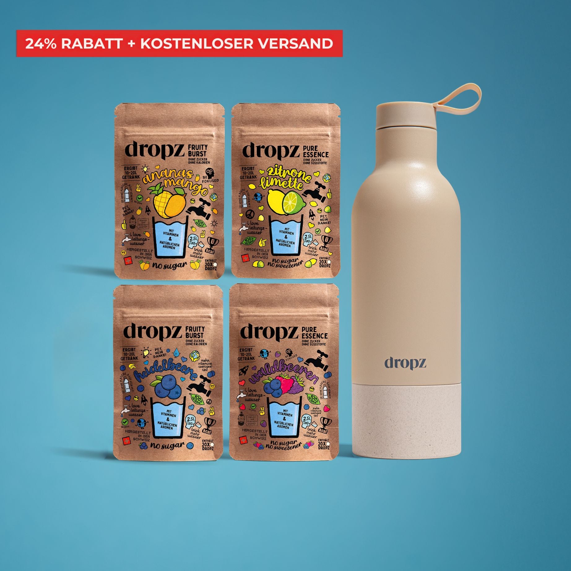 Starter set - dropz + bottiglia a scelta