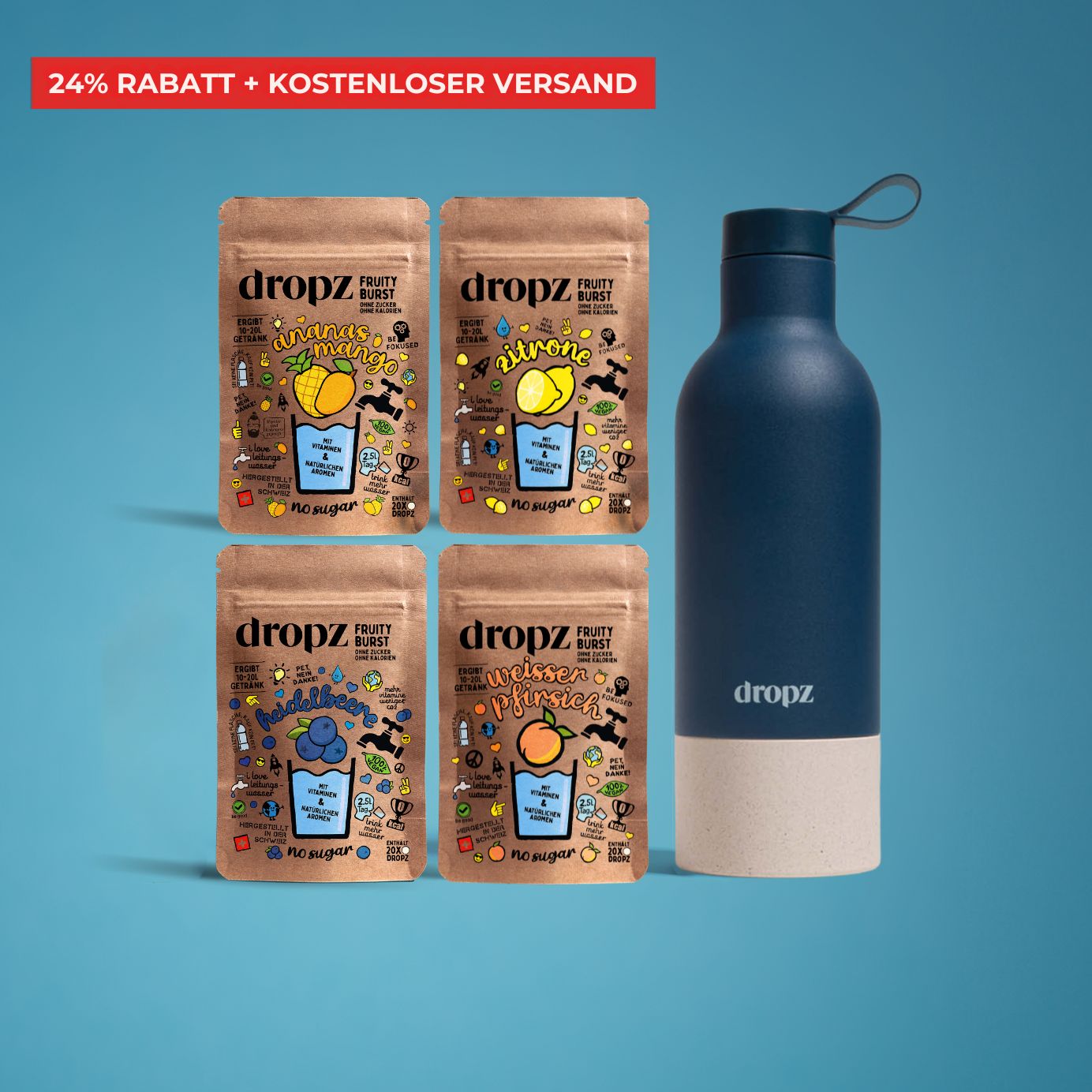 Starter set - dropz + bottiglia a scelta