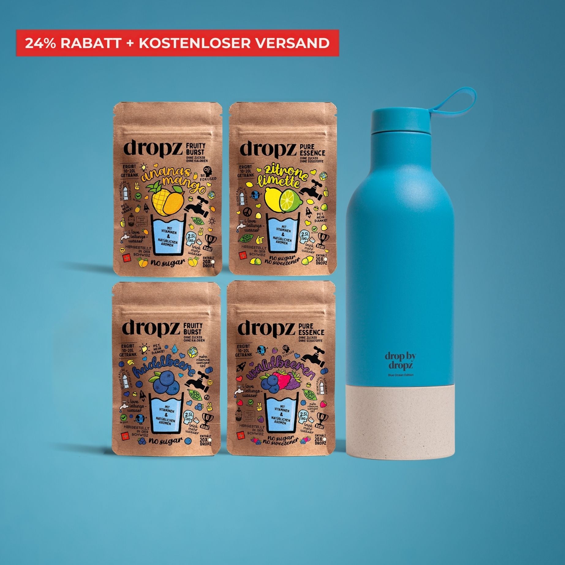 Starter set - dropz + bottiglia a scelta