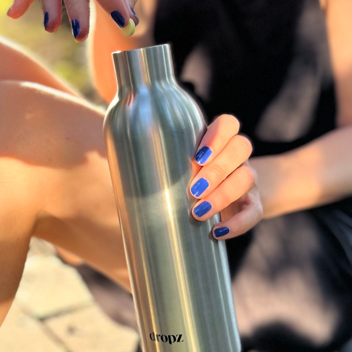 bottiglia dropz argento - 0,7 L