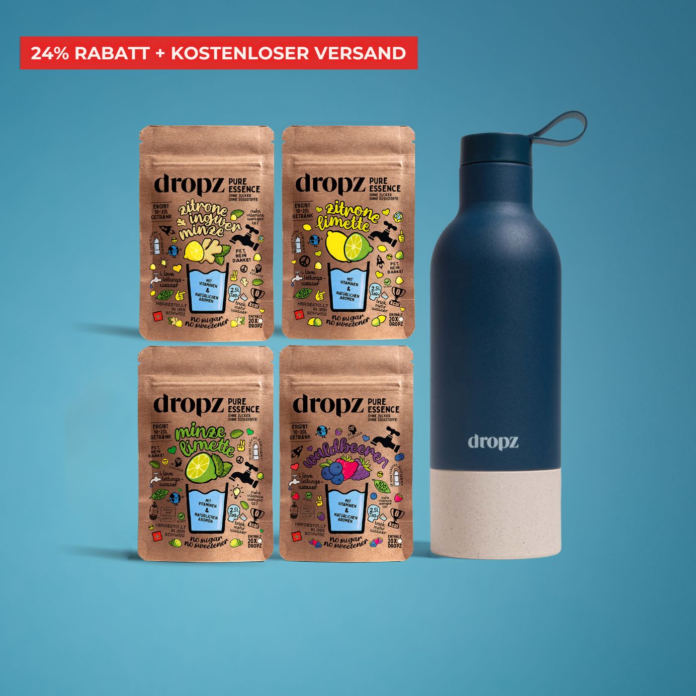 Starter set - dropz + bottiglia a scelta