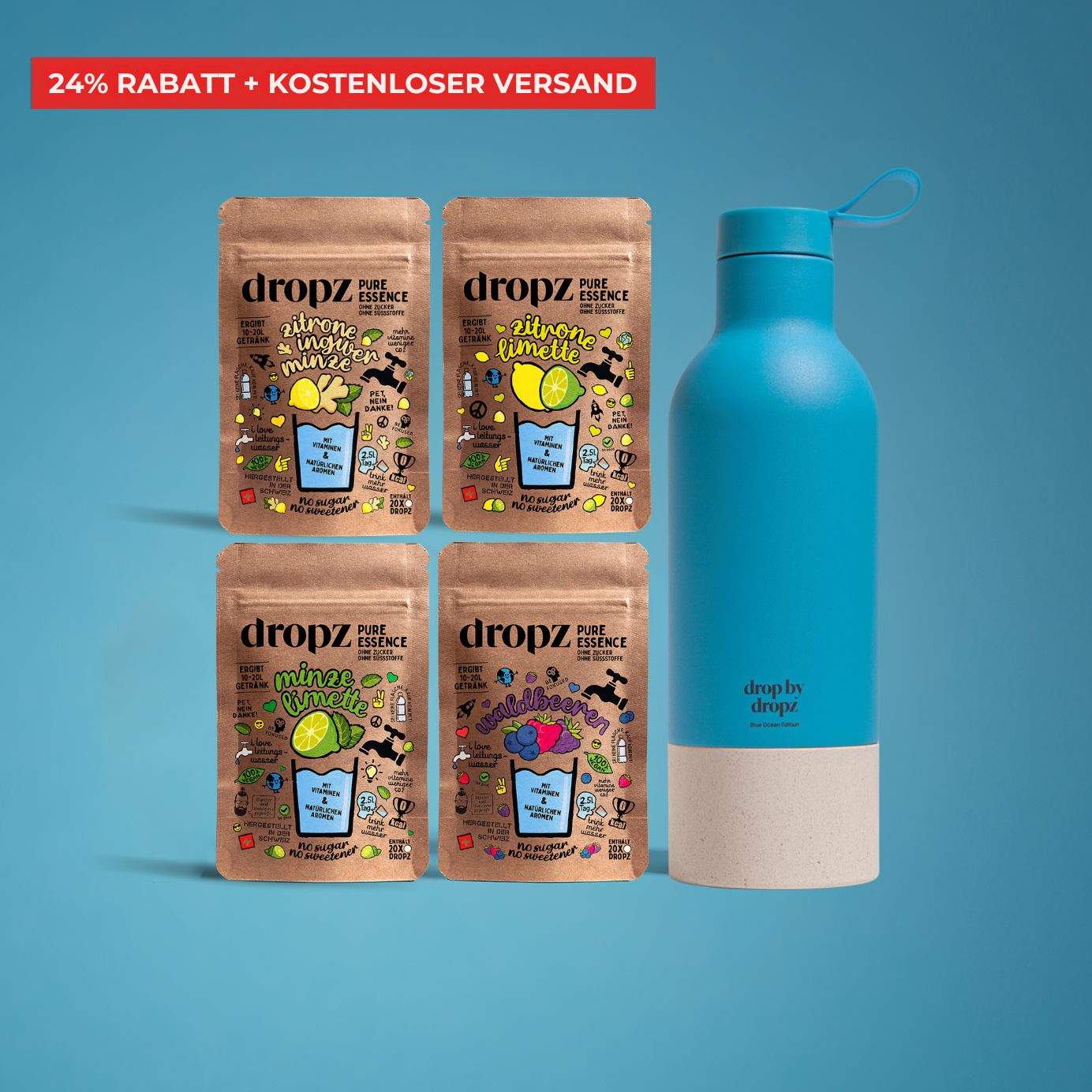 Starter set - dropz + bottiglia a scelta