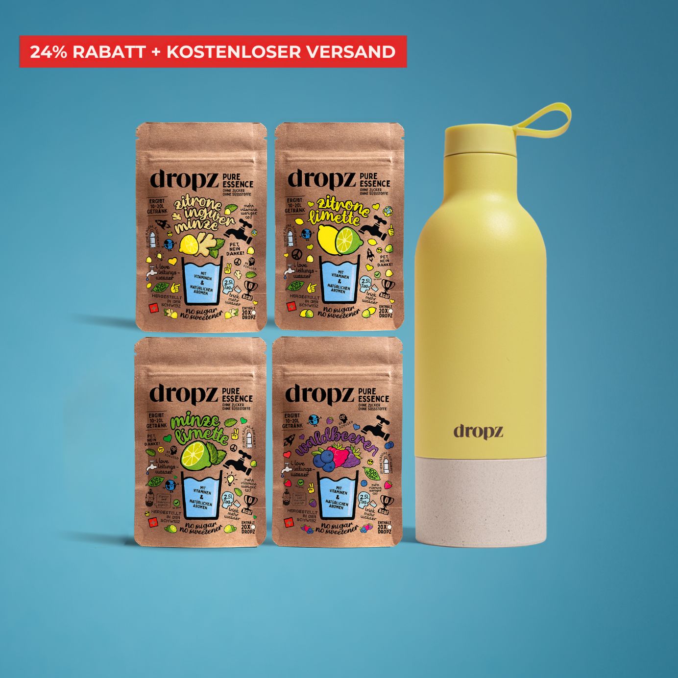 Starter set - dropz + bottiglia a scelta